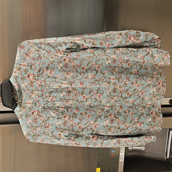 💕ISABEL MARANT ETOILE💕 Maria Blouse ~ Almondgreen Floral Print 34 - Picture 12 of 16